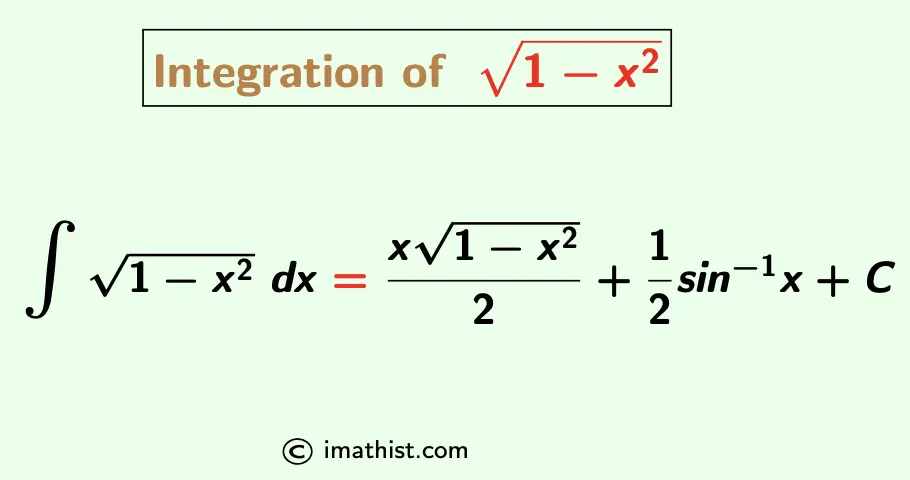 Integration of root 1-x^2
